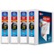 Avery Heavy-Duty View 3 Ring Binders, 2" One Touch Slant Rings, 4 White Binders (79790)